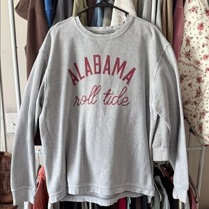Gray Ribbed Alabama Sweatshirt
